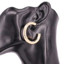 Load image into Gallery viewer, Earrings Hoop Shiny Metal