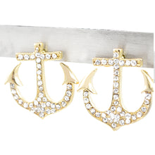 Load image into Gallery viewer, Studded Anchor Earrings