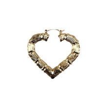 Load image into Gallery viewer, HEART BAMBOO EARRINGS