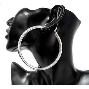 Patterned Hoop Earrings