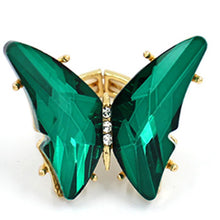 Load image into Gallery viewer, Butterfly Rhinestone Flexible Ring