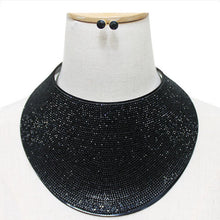 Load image into Gallery viewer, Crystal Covered Oversize Choker Necklace Set