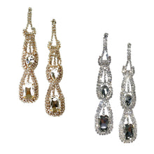 Load image into Gallery viewer, RHINESTONE  DROP EARRINGS