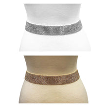 Load image into Gallery viewer, Crystal Pave Lined Chain Belt (12 Line)