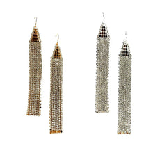 Load image into Gallery viewer, CRYSTAL FRINGE EARRINGS