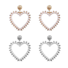 Load image into Gallery viewer, Heart Pearl Earrings