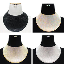 Load image into Gallery viewer, Crystal Covered Oversize Choker Necklace Set
