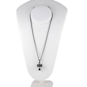 Studded Chandelier Pendant Necklace