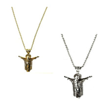 Load image into Gallery viewer, Studded Christ Pendant Necklace