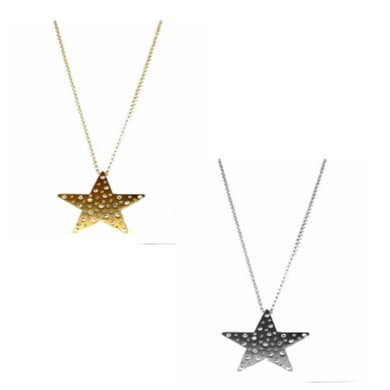 Studded Metal Star Necklace