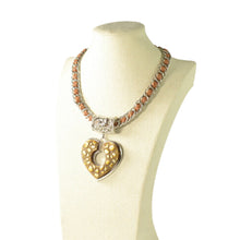 Load image into Gallery viewer, studded heart necklace