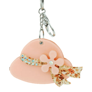 Studded Hat Key Chain & Pocket Mirror