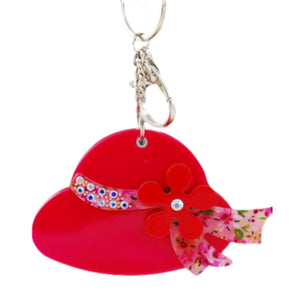 Studded Hat Key Chain & Pocket Mirror