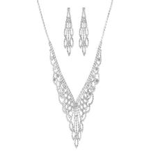 Load image into Gallery viewer, RHINESTONE ACCENT  STATEMENT NECKLACE SET