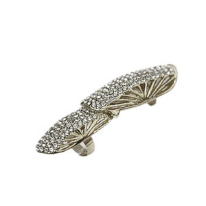 Studded Double Whole Finger Ring