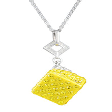 Load image into Gallery viewer, Studded Cube Pendant Necklace