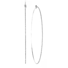 Load image into Gallery viewer, Rhinestone 1.5 mm Crystal Wire Hoop Earrings