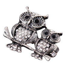 Load image into Gallery viewer, Studded Owls Two Finger Ring