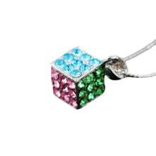 Load image into Gallery viewer, Studded Dice Pendant Necklace