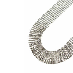 Crystal Pave Lined Chain Belt (12 Line)