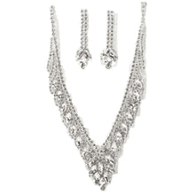 Load image into Gallery viewer, Cubic Teardrop Accent Necklace Set