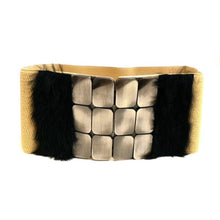 Load image into Gallery viewer, Studded Fur Belt