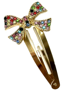 BOW RHINSTONE HAIR CLIP