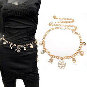 Luxury Charm Chain Belt